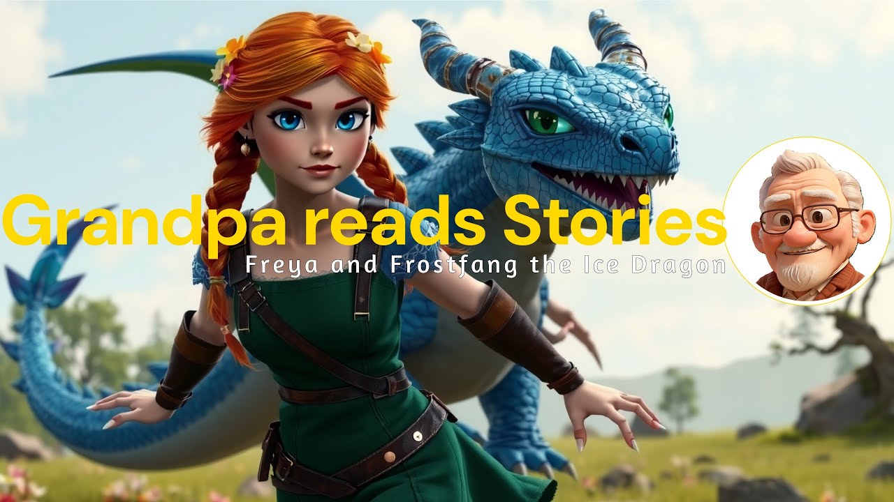 Freya and Frostfang the Ice Dragon | Grandpa reads Stories | Animation ...