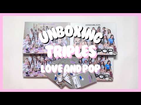 UNBOXING TripleS (트리플에스) - Love & Pop pt. 1 - YouTube