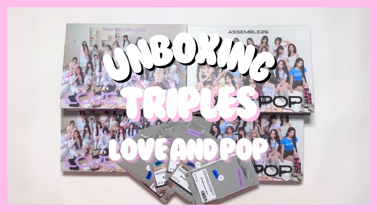 UNBOXING TripleS (트리플에스) - Love & Pop pt. 1 - YouTube