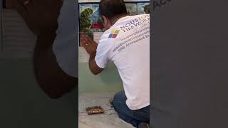 Mexican Artistic Tile Mural in Progress