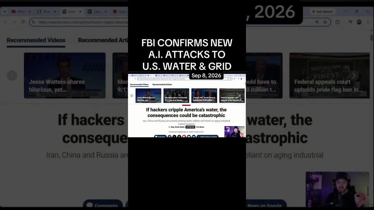F.B.I. Confirms New Attacks Against U.S. Water & Power Grid Using A.I.
