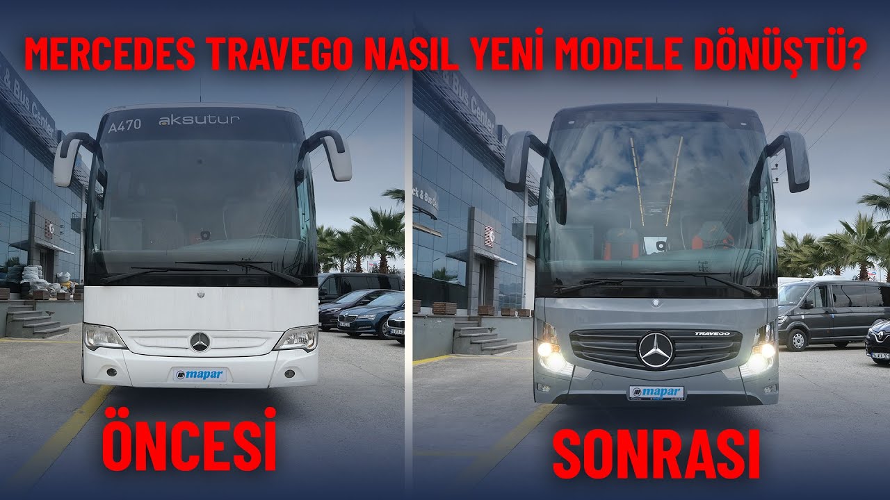 MERCEDES TRAVEGO Nasıl Yeni Model Dönüştü? #mercedes #travego #otobüs