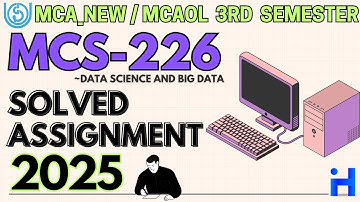MCS-226 Solved Assignment Jan-25/July-25 || MCA_NEW 3rd Semester || IGNOU Assignment Solution 2025