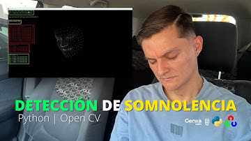 DETECCION DE SOMNOLENCIA EN CONDUCTORES | Parpadeos Bostezos Microsueños Cabeceos | Python OpenCV