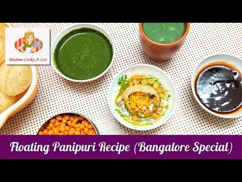 Floating Pani Puri | Pani Puri recipe in Tamil | Bangalore Street food | How to make Pani Puri