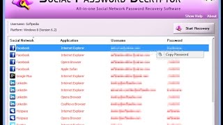 Social Password Decryptor كيف تظهر جميع كلمات السر الخاصة بالفيسبوك وتويتر على حاسوبك screenshot 5