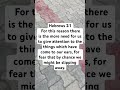 Are we sleeping away ? Hebrews 2: 1 #jesus #christianfaith #belever #losehope #holdinghope #grace