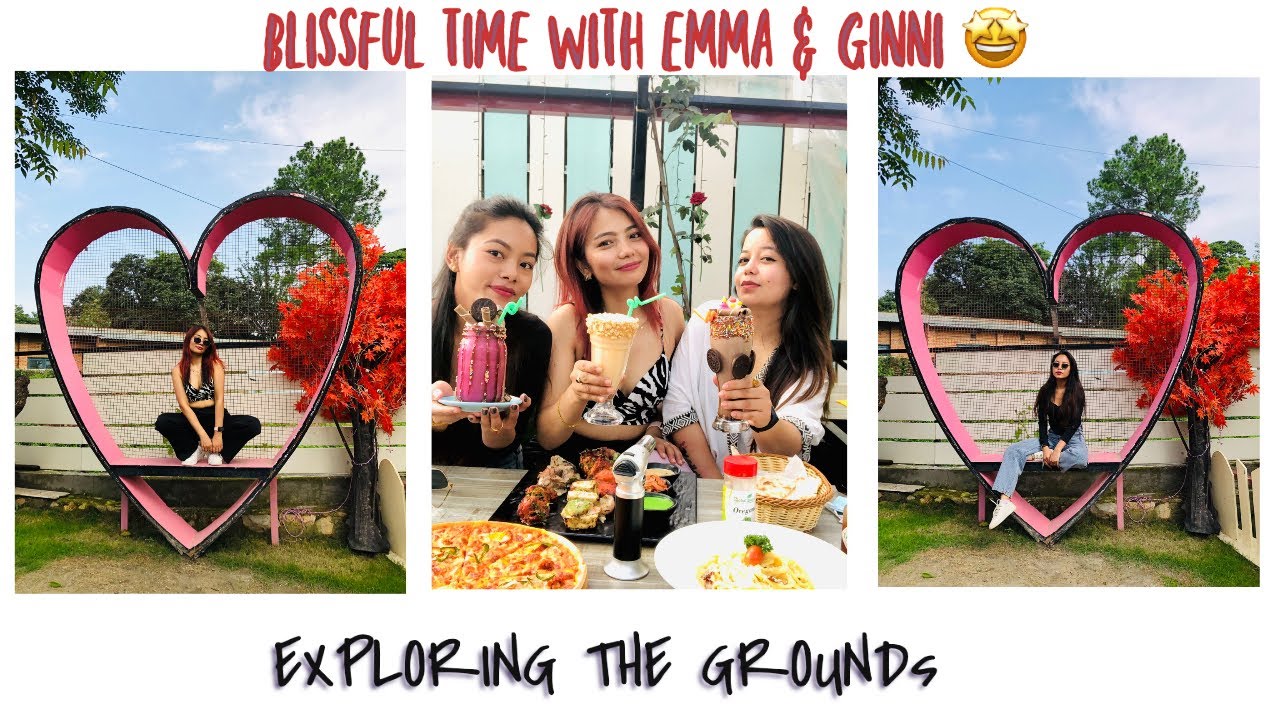 Exploring THE GROUNDS NEPAL| New place to chill at KTM| Xianingshu Ft Emma & Ginni| NEPALI VLOG