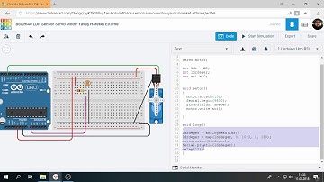 Tinkercad ile Arduino Bölüm 40 : LDR Sensör ile Işığa Duyarlı Servo Motor