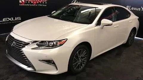 White 2018 Lexus ES 350 Touring Package Review Edmonton Alberta - Lexus of Edmonton