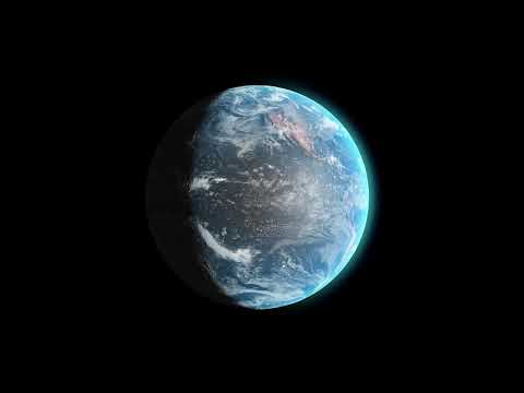 Earth Rotates Day and Night Background 4K Loop Video | No Copyright Motion Background Video