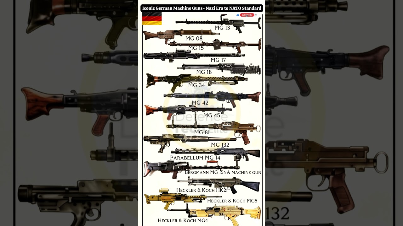 German Most Used Machine Guns: German Precision & Power- Nazi Era to NATO Standard 