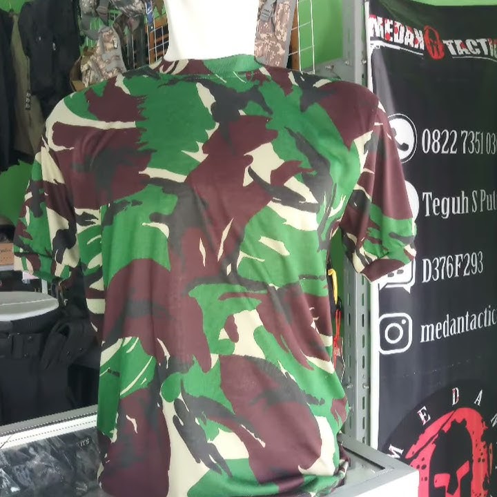 Jenis-Jenis Kaus Atau Baju Dalaman Loreng Tentara (MEDAN TACTICAL STORE)