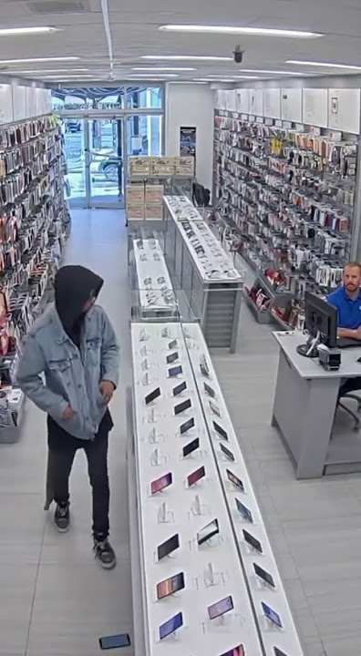 He thought no one saw him… but the camera did 😬📱 #funny