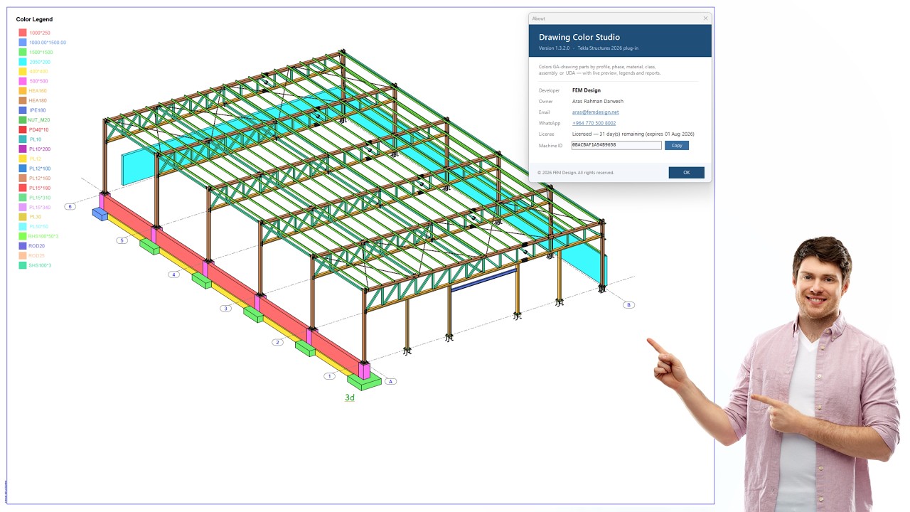 How to Automatically Color Tekla Drawings Using Drawing Color Studio ...