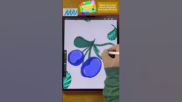 Creating Blueberry illustration on Procreate