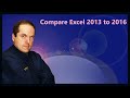 Compare Excel 2013 to 2016