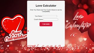 Top JAVASCRIPT Expert Reveals Best LOVE Calculator Techniques screenshot 4