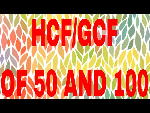 Video: Apakah GCF bagi 50 dan 90?