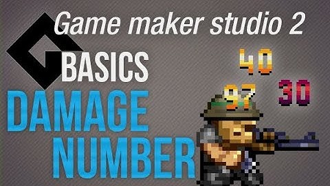 🔴Game Maker Studio 2 | Basisprincipes - Schadetekst of hoe je het doet zoals de professionals
