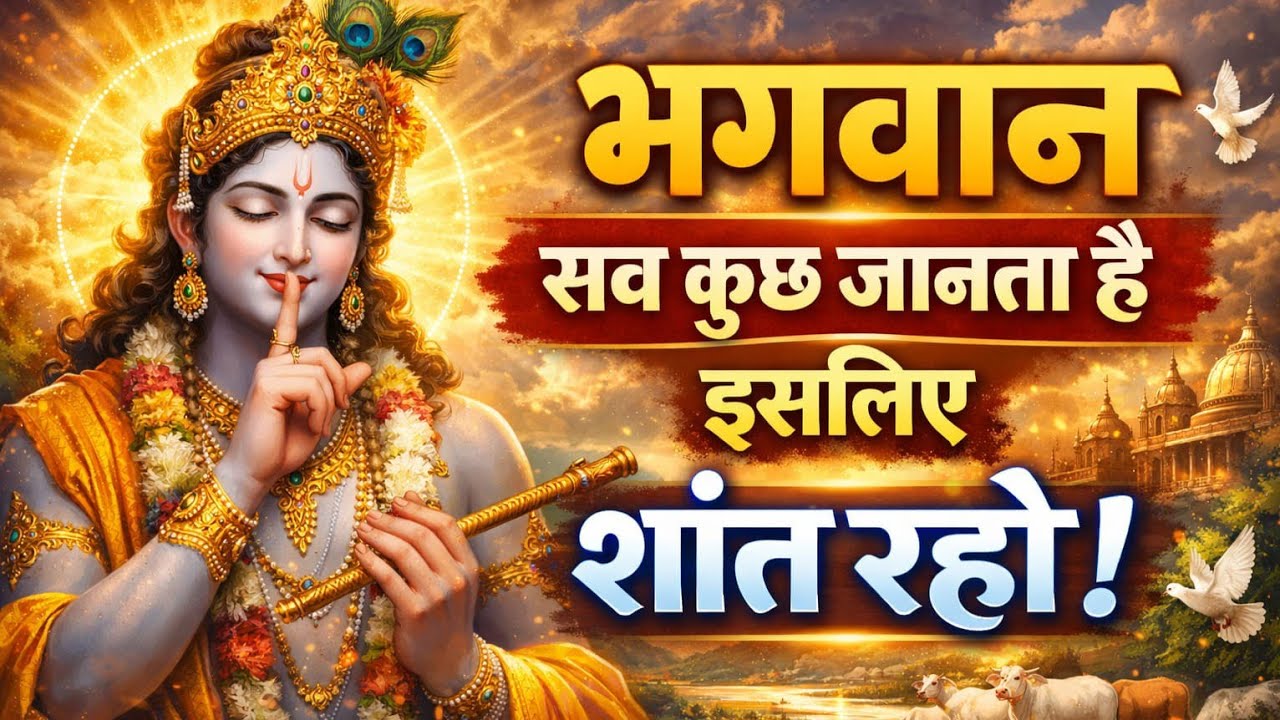शांत रहो, भगवान सब जानते हैं | Krishna Motivational Speech | Krishnavani | #krishnamotivation