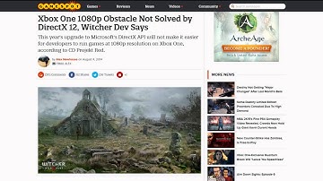 Xbox One 1080P Issues Not Solved By DirectX 12