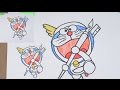 Doraemon with paint brush | Drawing | Coloring