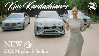 KIM KARDASHIAN reveals her FAVORITE car in her collection as feat. in Vogue. The 2022 Maybach sedan!