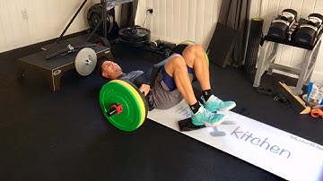 Klay Thompson: Barbell-Loaded Eccentric Slideboard Leg Curls