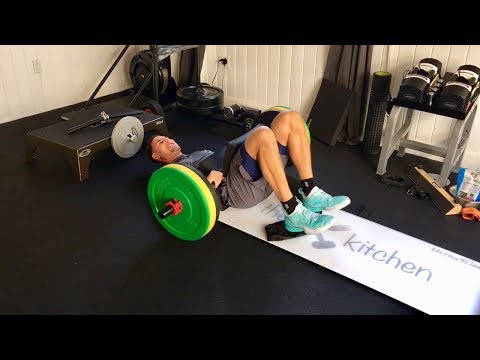 Klay Thompson: Barbell-Loaded Eccentric Slideboard Leg Curls