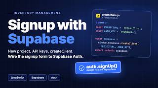 Connect Supabase to a JavaScript Project