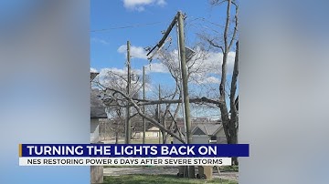 NES continues efforts to restore power days after severe weather