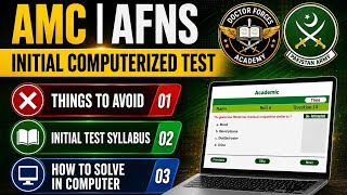 AMC | AFNS Initial Computerized Test Pattern | Complete syllabus | AMC AFNS 2026