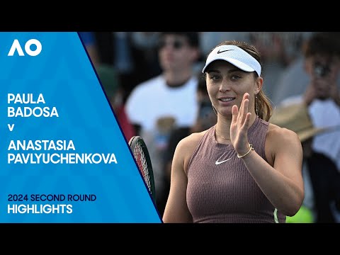 Paula Badosa v Anastasia Pavlyuchenkova Highlights | Australian Open 2024 Second Round