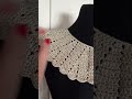 Самый необычный воротник- лаконичный,но с особой изюминкой #вязаниекрючком #тренд #воротник #новинка