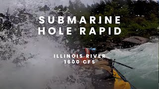 Submarine Hole on the Illinois River at 1600 cfs