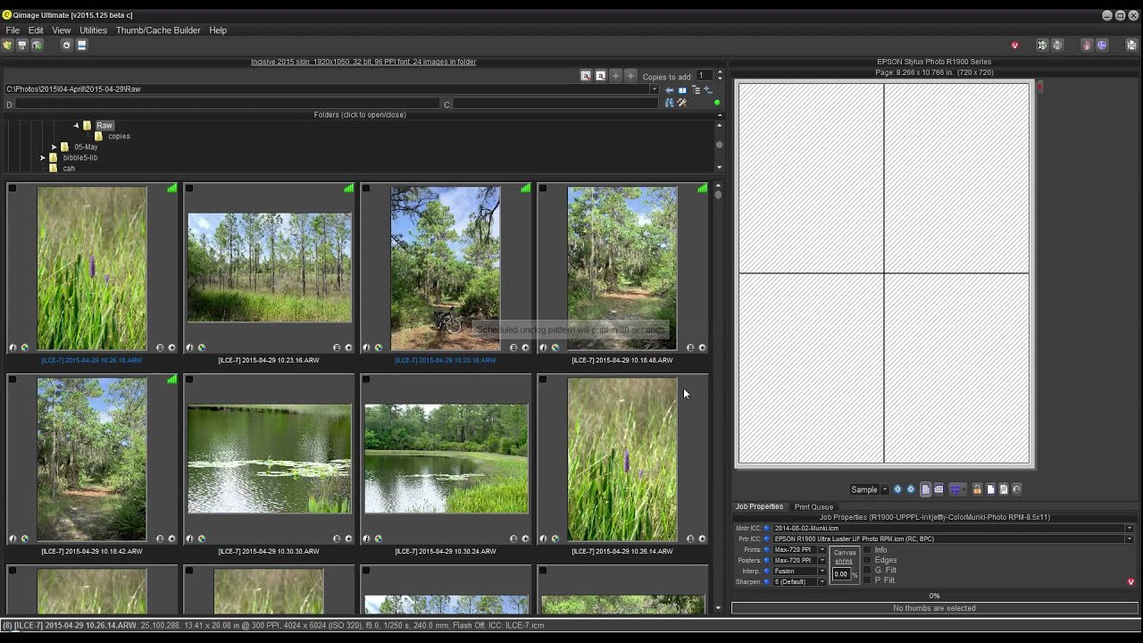 Qimage Ultimate - Scheduling Unclog Patterns - YouTube