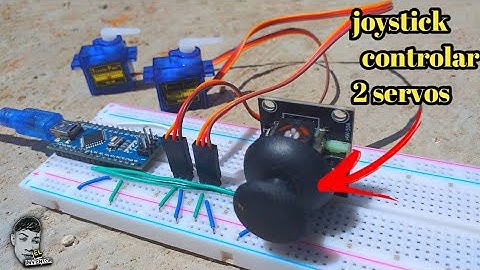 como controlar servos motores, com joystick utilizando arduino nano