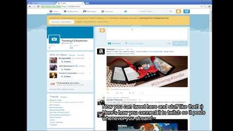 How to make Twitter and connect it to Twitch!