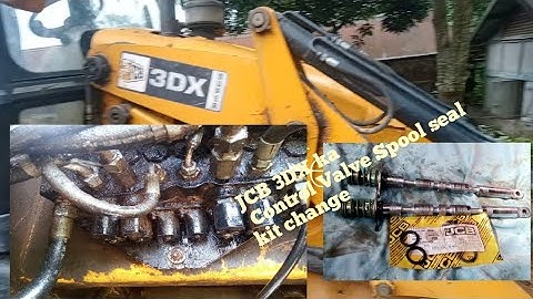 JCB 3DX Ka control Valve Spool seal kit change