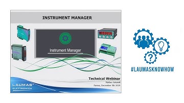 Instrument manager - webinar (english)