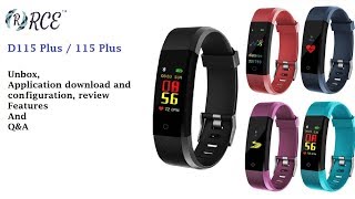D115 Plus / 115 Plus / ID115 Plus - Smart watch: unbox, mobile application  setup and feature review - YouTube
