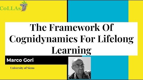 The Framework Of Cognidynamics For Lifelong Learning - Marco Gori - CoLLAs 2024