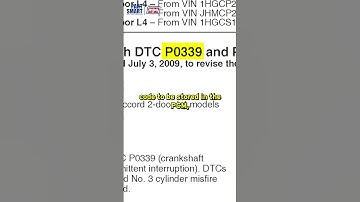 Honda Accord Slow Cranking? 🐌 Check Engine Light ON? 💡 (2008-2009 Fix) #Honda #Accord #P0339