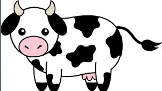 How to Draw a Cow in Ms paint