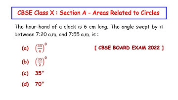 The hour-hand of a clock is 6 cm long. The angle swept by it between 7:20 a.m. and 7:55 a.m. is :