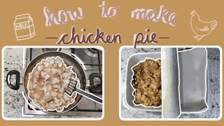 How to make chicken and mushroom pie ?