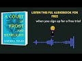 A Court of Frost and Starlight Audiobook | Sarah J. Maas Fantasy Romance
