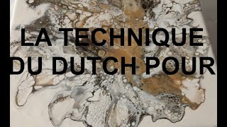 ACRYLIQUE FLUIDE avec medium/pouring de lissage et silicone/tuto démo Technique du Dutch Pour