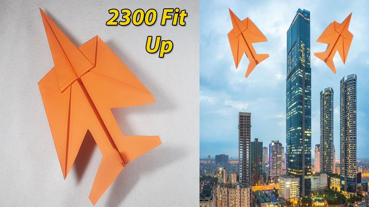 How to Make a Cool Paper Airplane That Flies Over 100 Feet!Airplanes ...